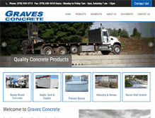 Tablet Screenshot of gravesconcrete.com